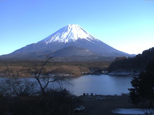 精進湖からの富士山