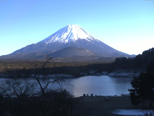 精進湖からの富士山