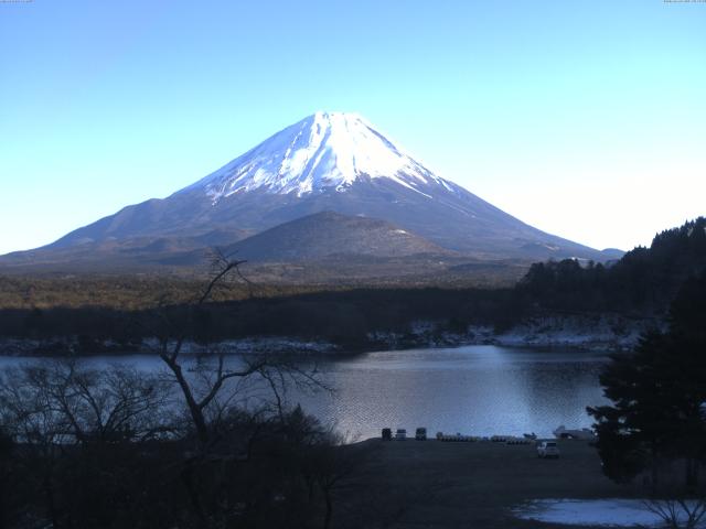 精進湖からの富士山