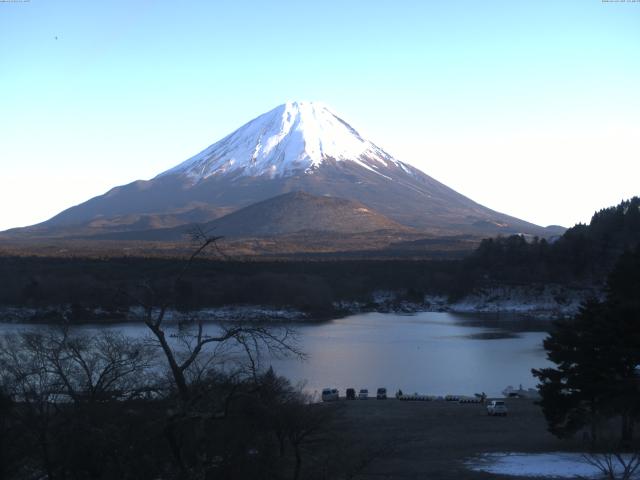 精進湖からの富士山