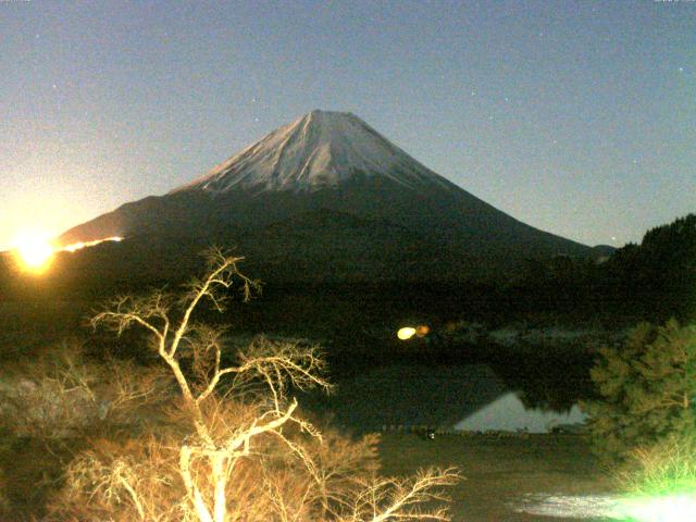 精進湖からの富士山