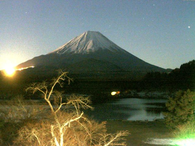 精進湖からの富士山