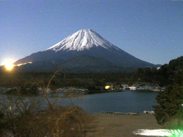 精進湖からの富士山