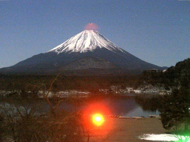 精進湖からの富士山