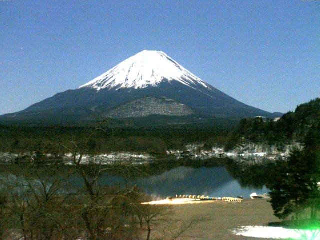 精進湖からの富士山