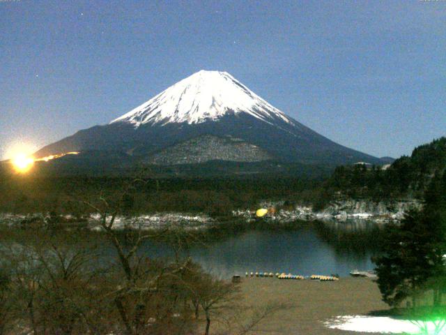 精進湖からの富士山