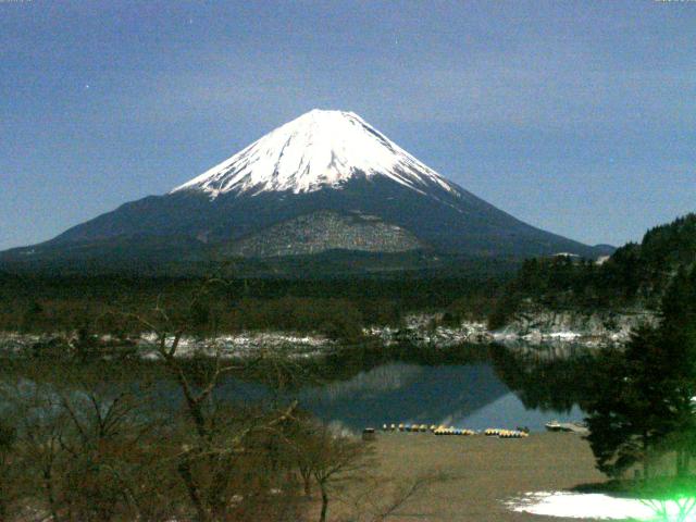 精進湖からの富士山