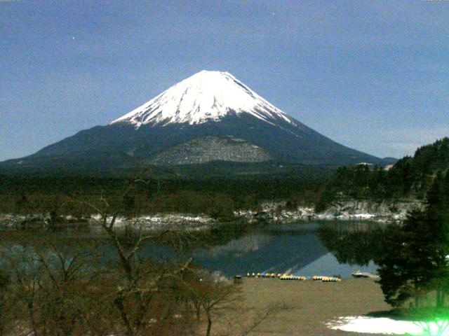 精進湖からの富士山