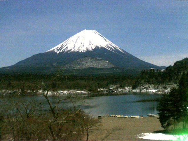 精進湖からの富士山