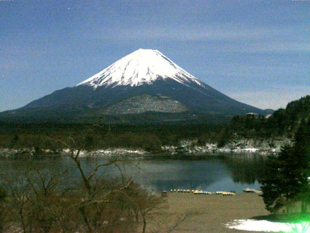 精進湖からの富士山