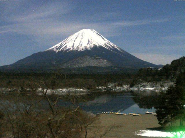 精進湖からの富士山