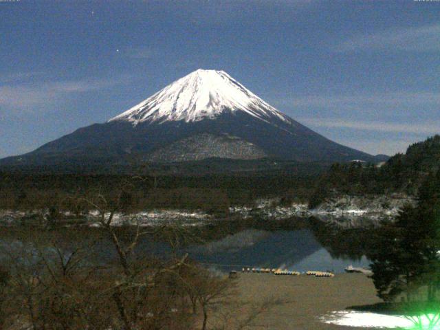 精進湖からの富士山
