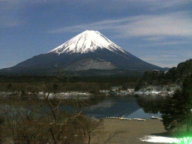 精進湖からの富士山