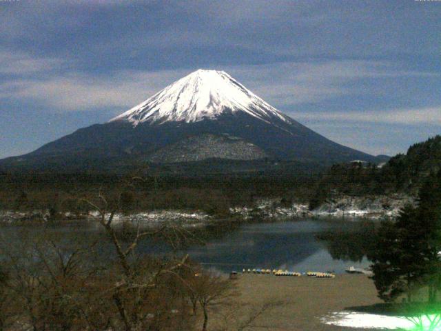 精進湖からの富士山