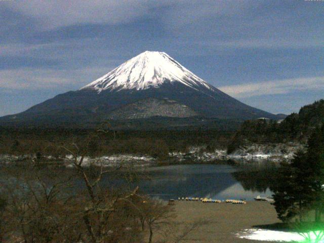 精進湖からの富士山