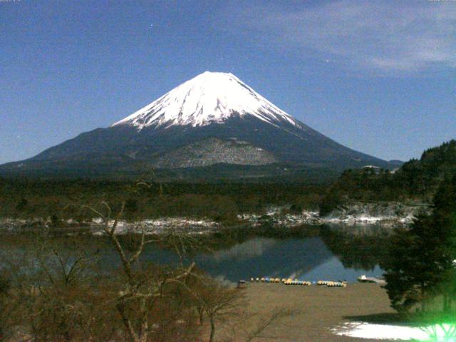 精進湖からの富士山