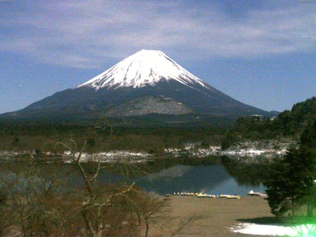精進湖からの富士山
