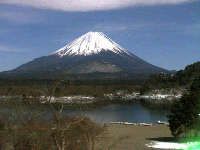 精進湖からの富士山