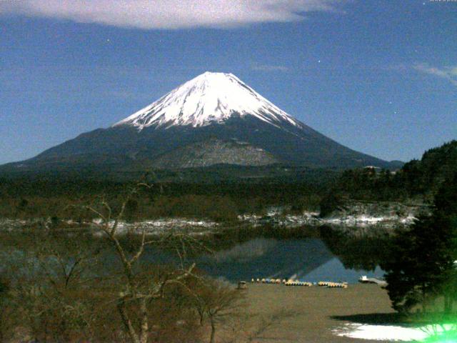 精進湖からの富士山