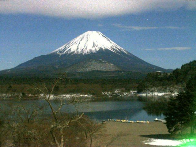 精進湖からの富士山