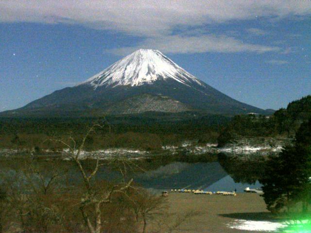 精進湖からの富士山