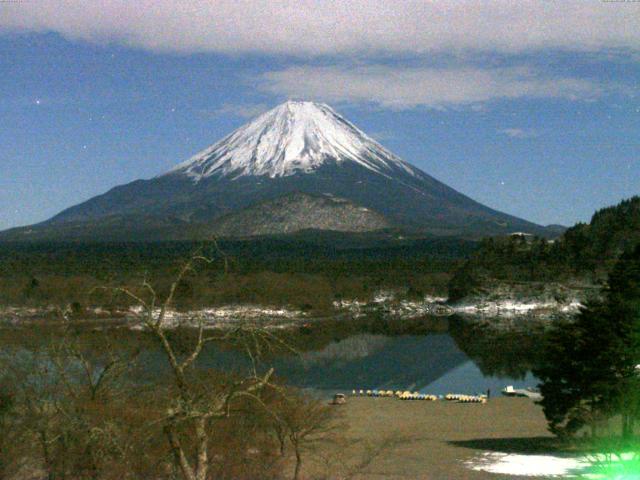 精進湖からの富士山