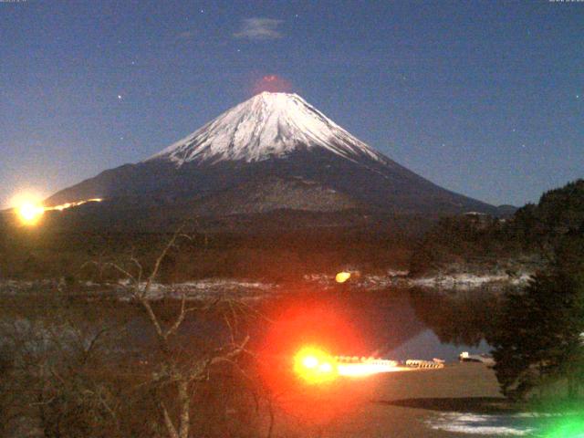 精進湖からの富士山