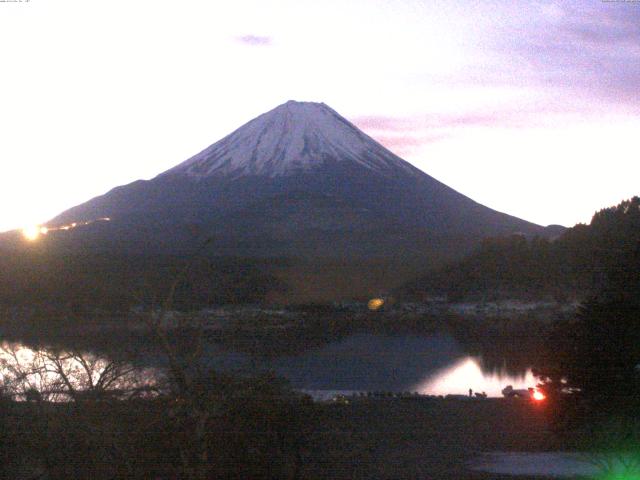 精進湖からの富士山