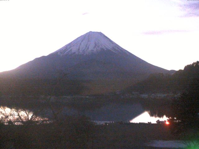 精進湖からの富士山