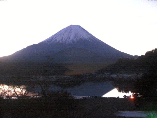 精進湖からの富士山