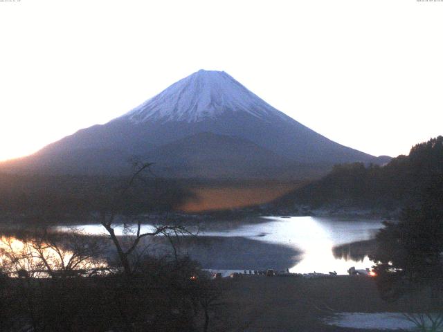 精進湖からの富士山