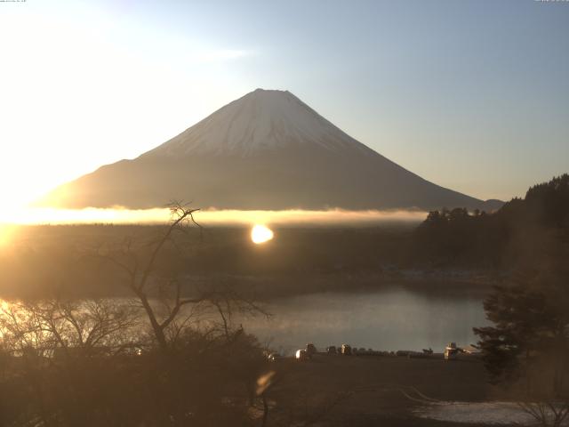 精進湖からの富士山