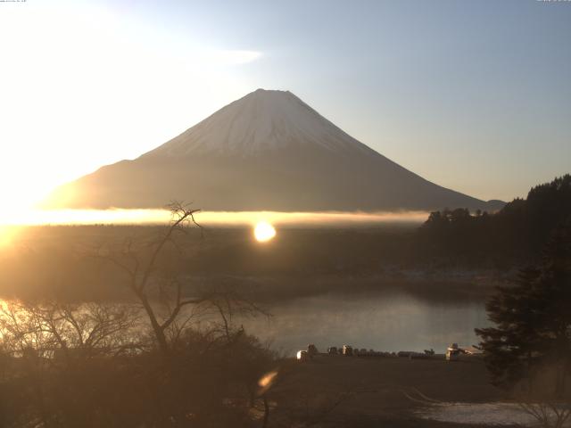 精進湖からの富士山