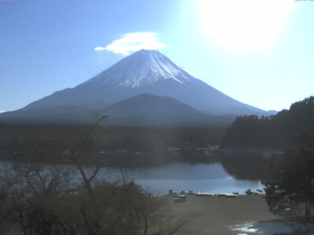 精進湖からの富士山