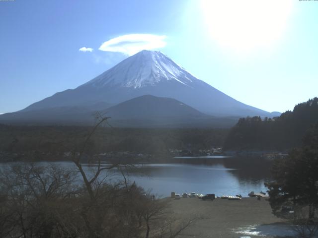 精進湖からの富士山