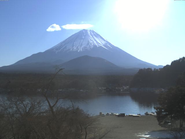精進湖からの富士山