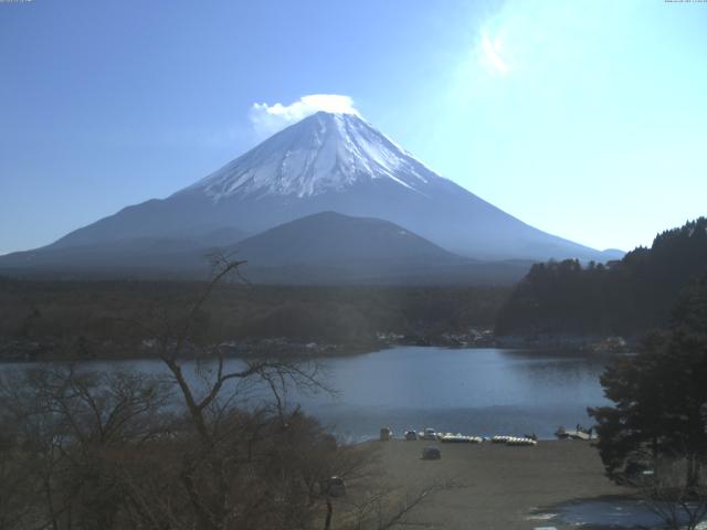 精進湖からの富士山