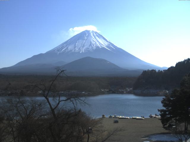 精進湖からの富士山