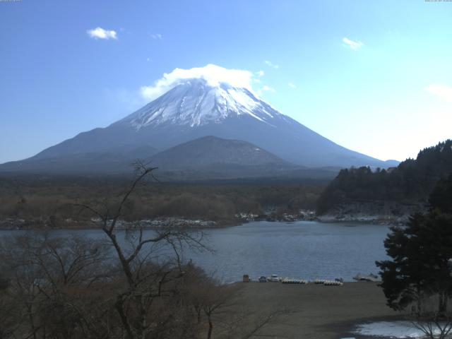 精進湖からの富士山