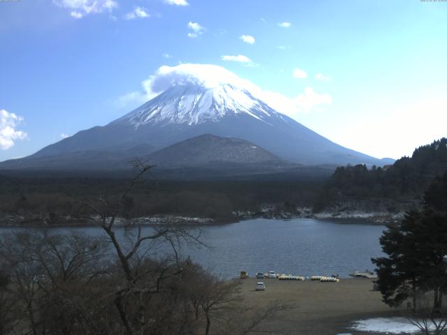 精進湖からの富士山