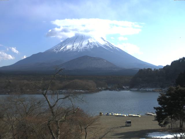 精進湖からの富士山