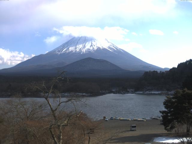 精進湖からの富士山