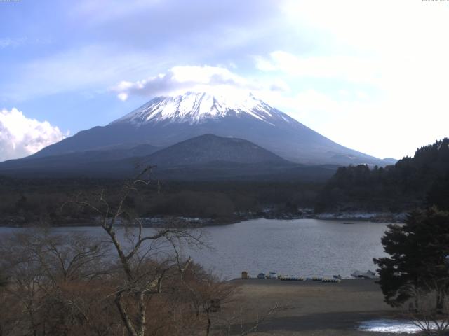 精進湖からの富士山
