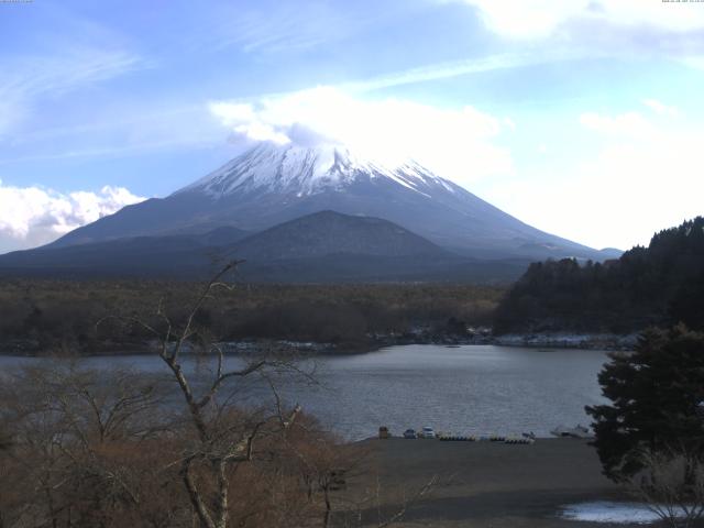 精進湖からの富士山