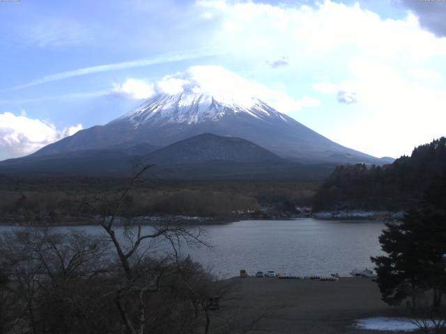 精進湖からの富士山