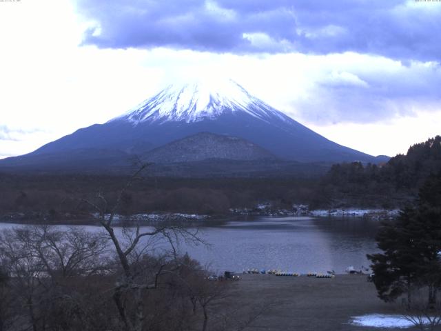 精進湖からの富士山