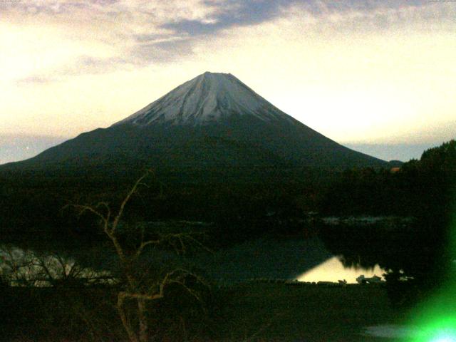 精進湖からの富士山