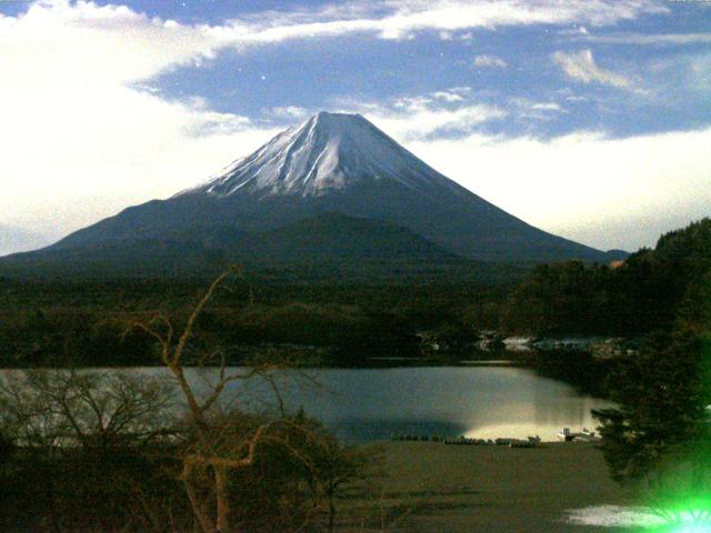 精進湖からの富士山