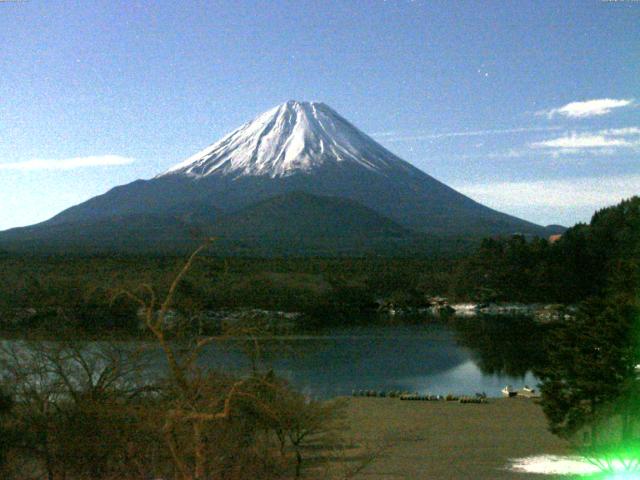 精進湖からの富士山