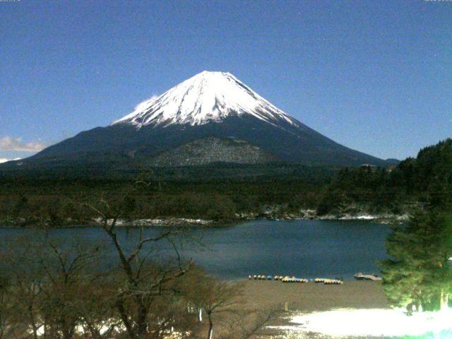 精進湖からの富士山